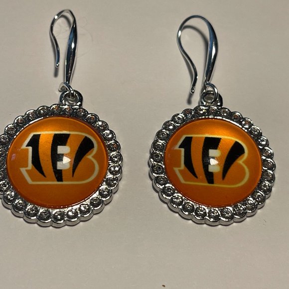 NFL Jewelry Cincinnati Bengals Nfl Fashion Dangle Rhinestone